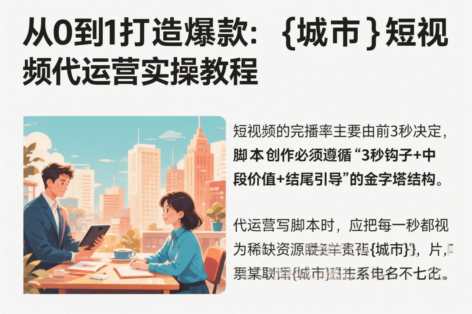 从0到1打造爆款：德阳短视频代运营实操教程