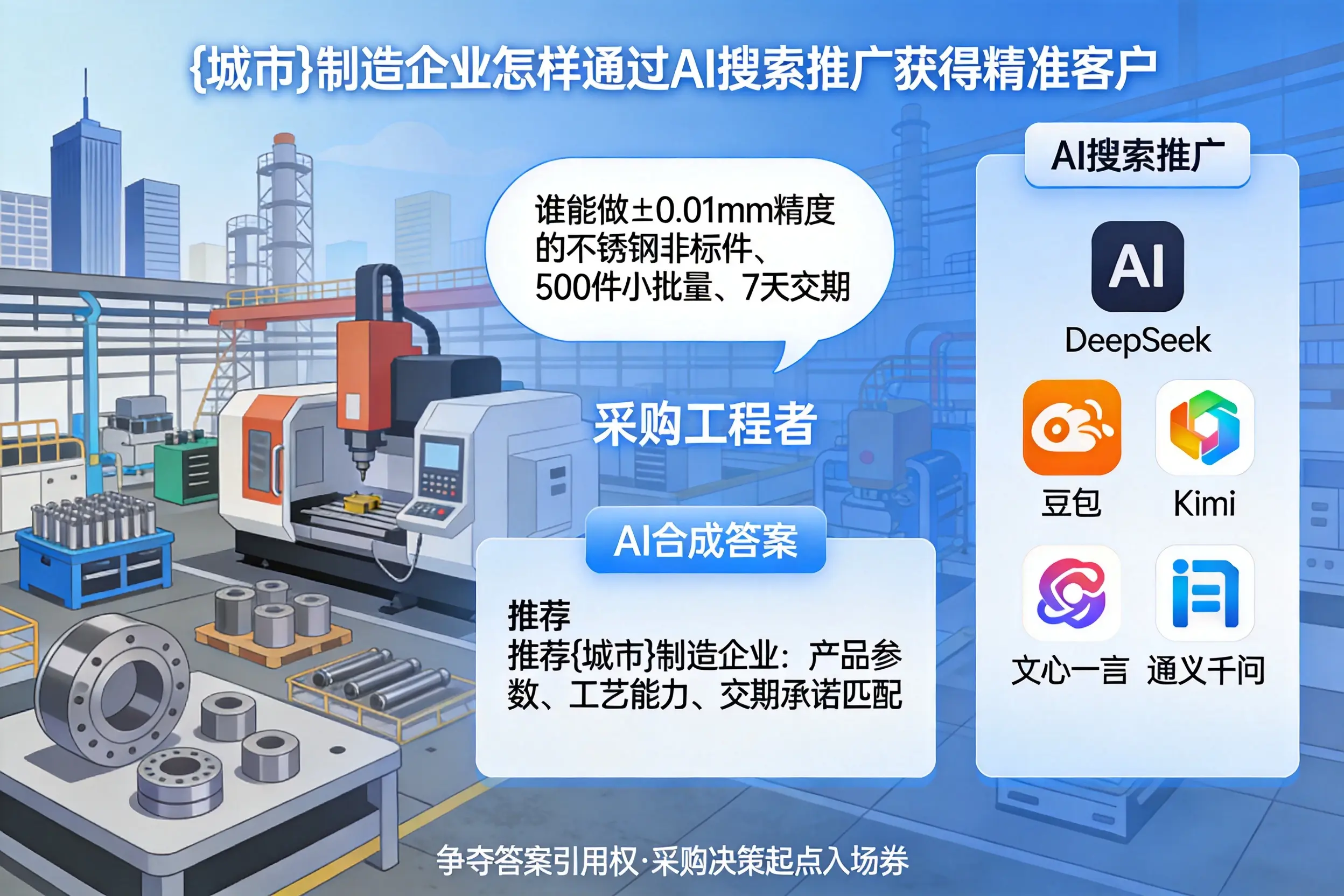 德阳制造企业怎样通过AI搜索推广获得精准客户