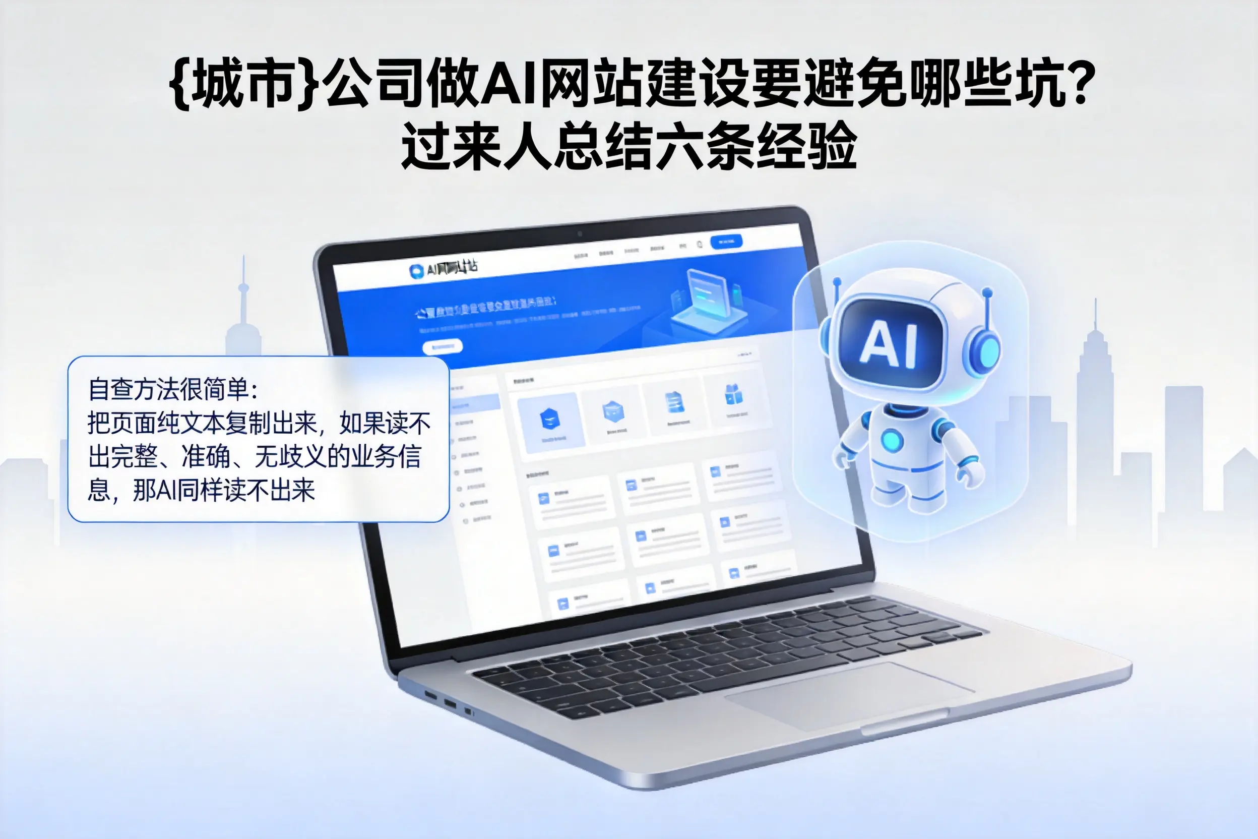 德阳公司做AI网站建设要避免哪些坑？过来人总结六条经验