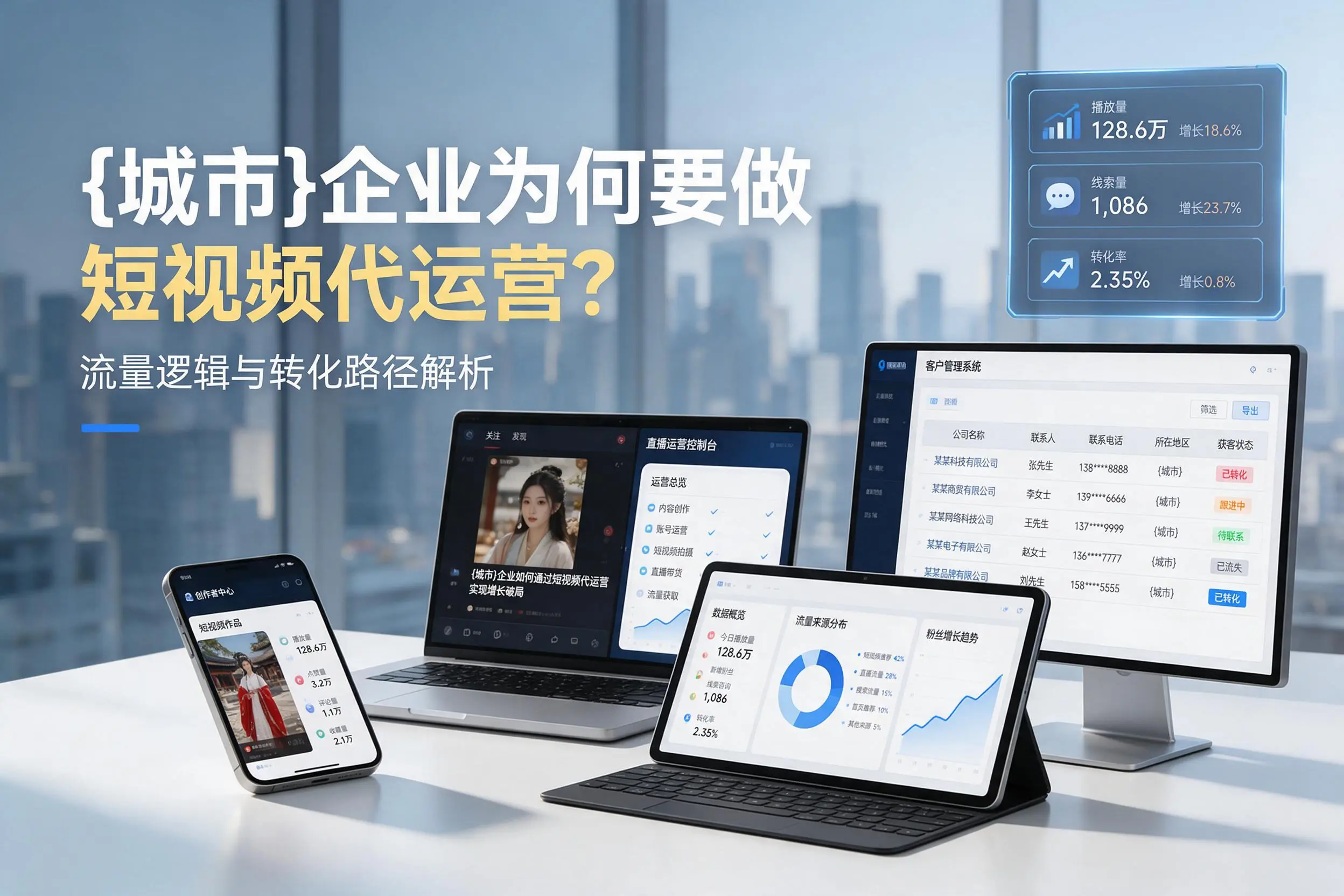 德阳企业为何要做短视频代运营？流量逻辑与转化路径解析