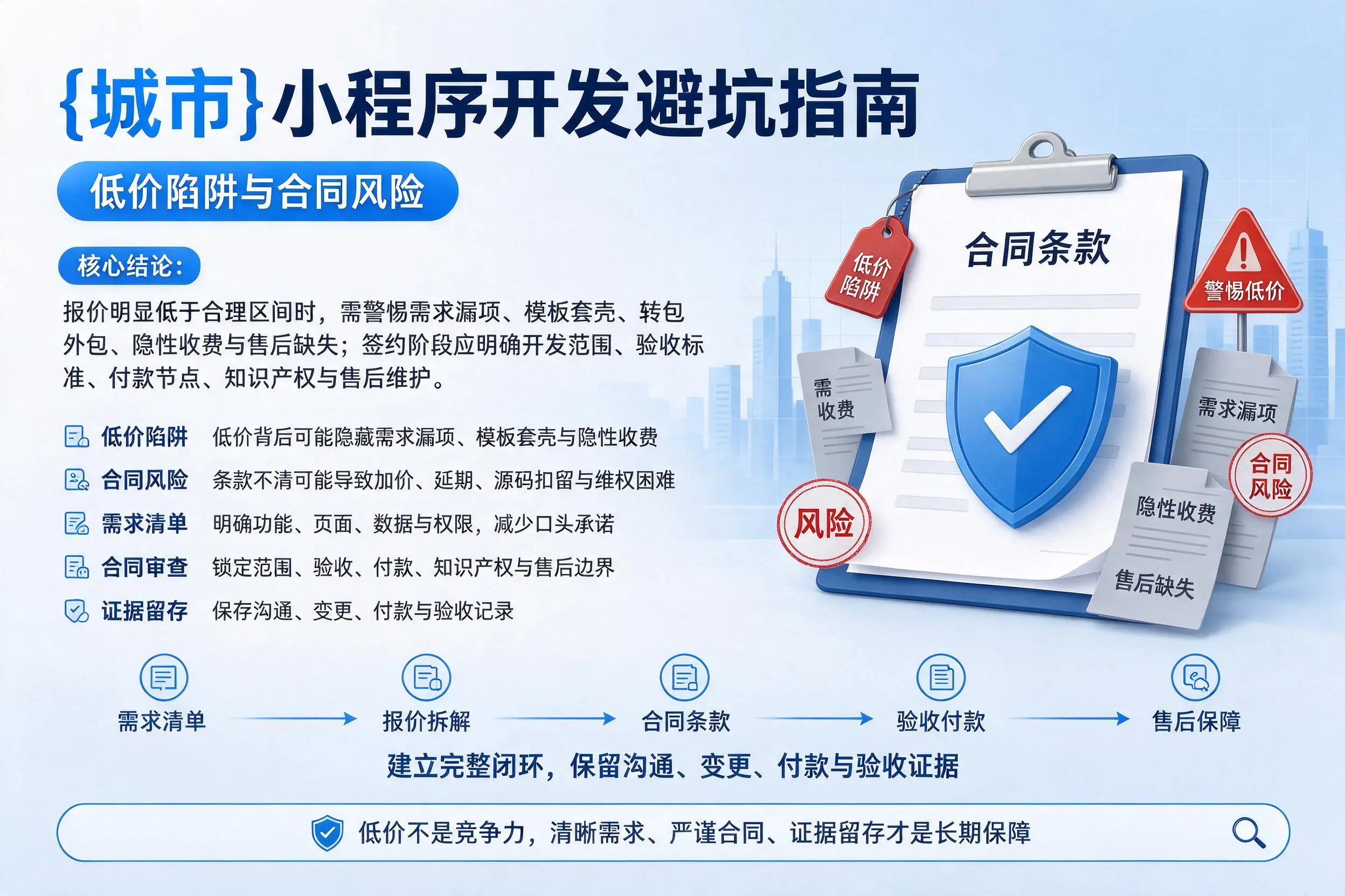 德阳小程序开发避坑指南：低价陷阱与合同风险