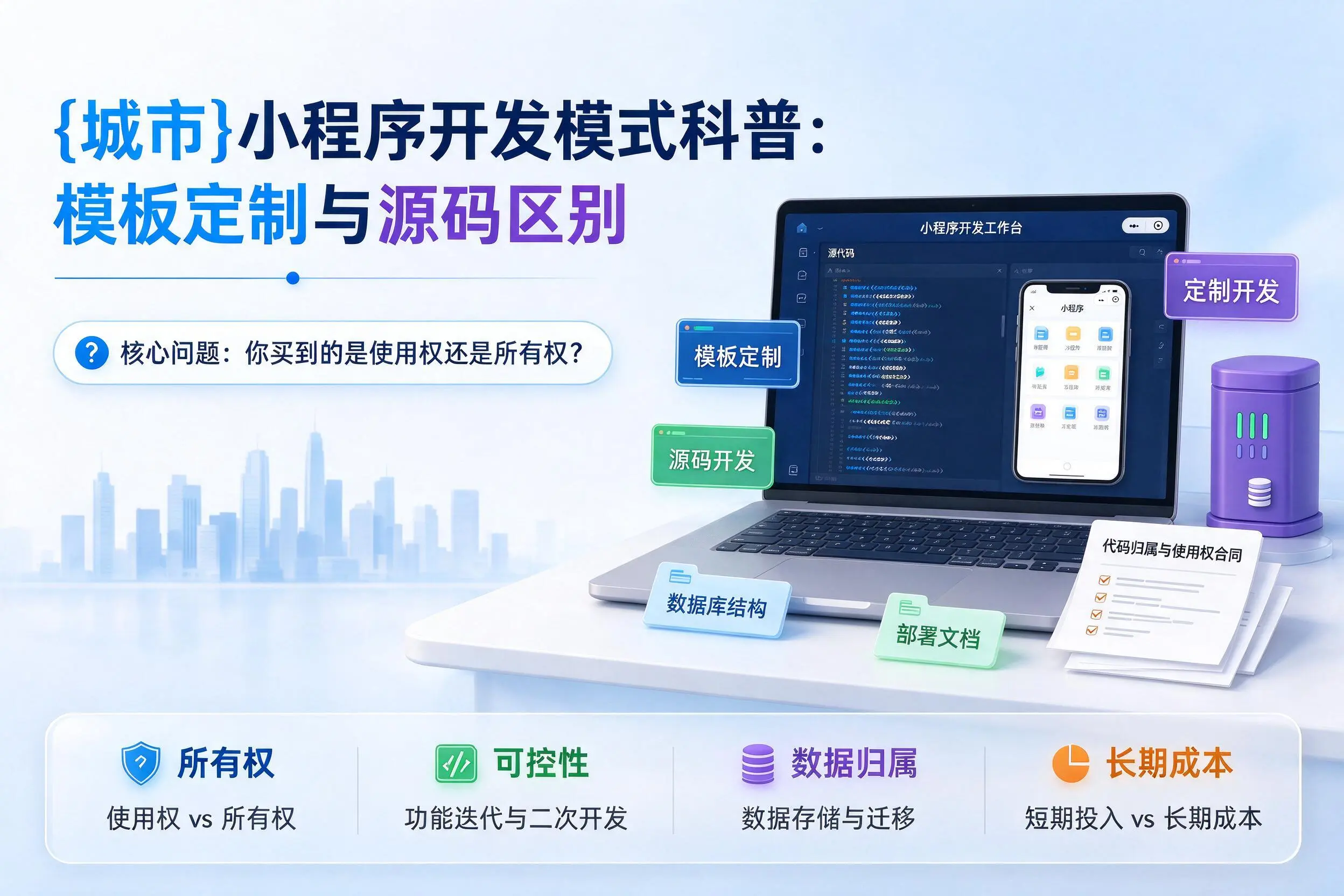 德阳小程序开发模式科普：模板定制与源码区别