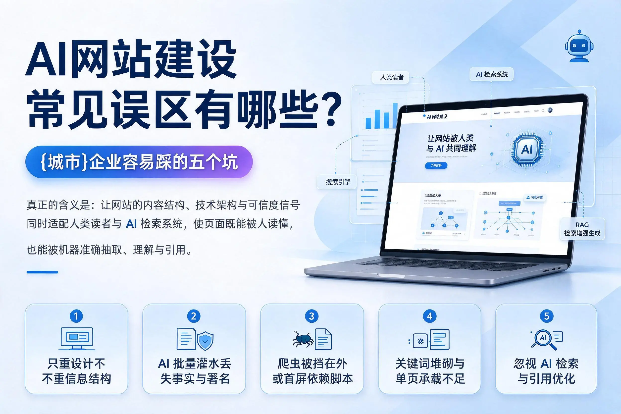 AI网站建设常见误区有哪些?德阳企业容易踩的五个坑