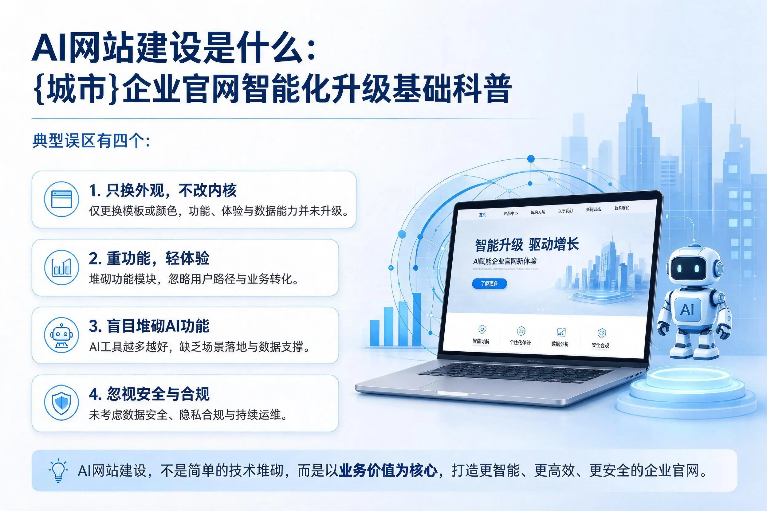 AI网站建设是什么：德阳企业官网智能化升级基础科普