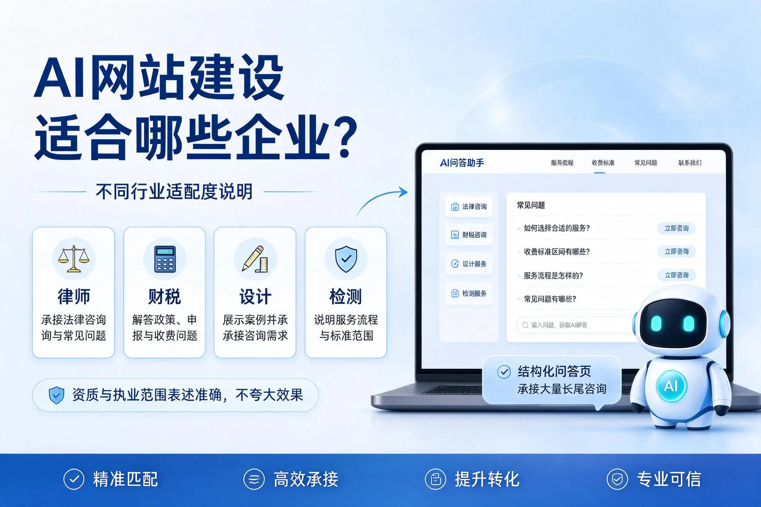 AI网站建设适合哪些企业？德阳不同行业适配度说明